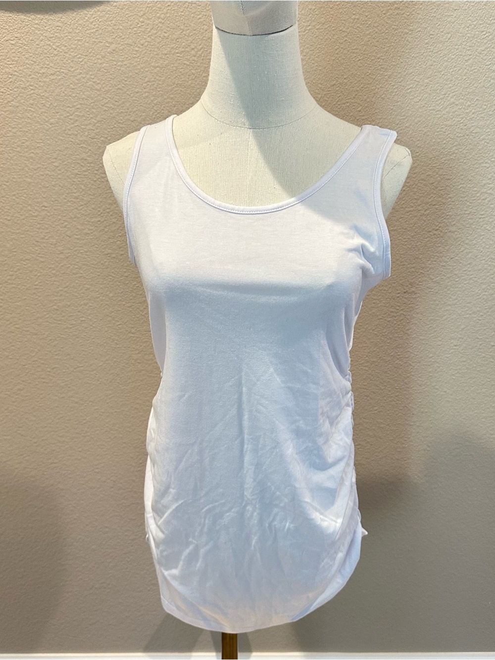 Women’s Maternity Tank Tops Set of 2 White and Black